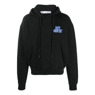 Off-White para hombre, temporada primavera-verano 2021, estampado de letras, negro