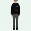 Off-White para hombre, temporada primavera-verano 2021, estampado de letras, negro