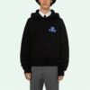 Off-White para hombre, temporada primavera-verano 2021, estampado de letras, negro