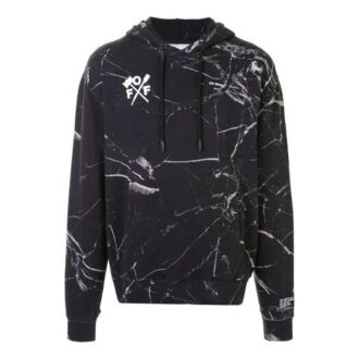 Off-White para hombre, temporada primavera-verano 2021, estampado grande, negro