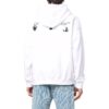 Off-White para hombre, temporada primavera-verano 2022, con estampado de eslogan alfabético, corte holgado, color blanco