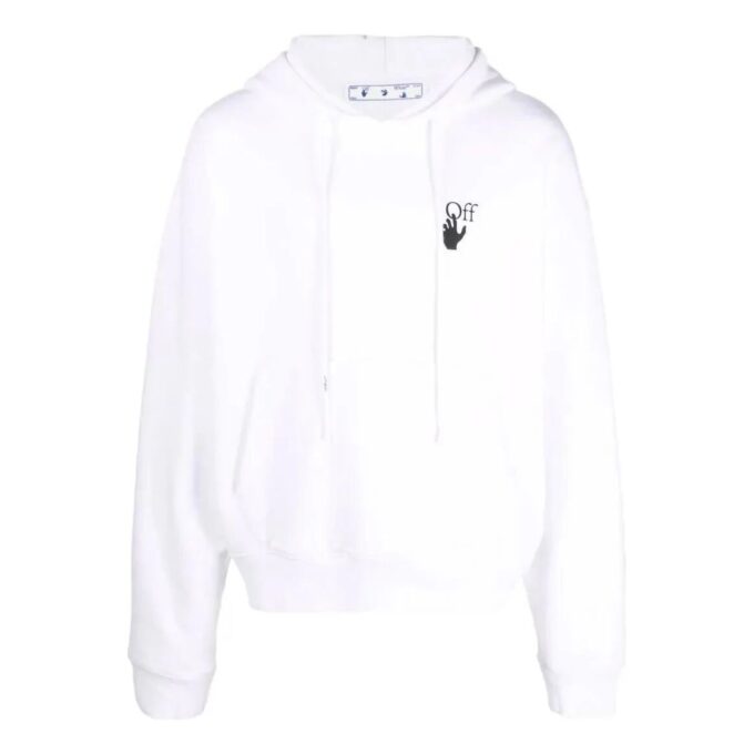 Off-White Peto de manga larga para hombre, colección primavera-verano 2022, estampado liso, color blanco