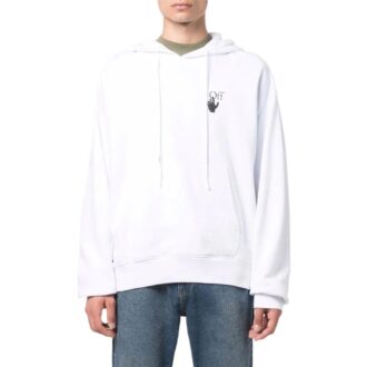 Off-White Peto de manga larga para hombre, colección primavera-verano 2022, estampado liso, color blanco