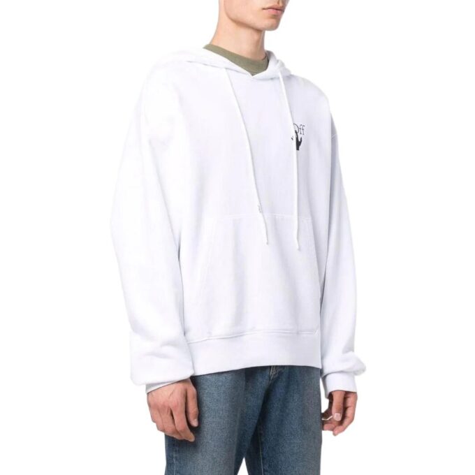 Off-White Peto de manga larga para hombre, colección primavera-verano 2022, estampado liso, color blanco