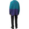 Off-White Peto de punto de cuello redondo y manga larga en colores contrastantes para hombre, colección primavera-verano 2022, azul