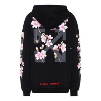 Off-White Sakura Arrow Printing Negro