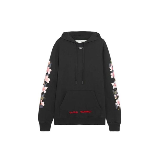 Off-White Sakura Arrow Printing Negro