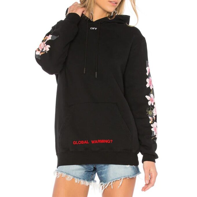Off-White Sakura Arrow Printing Negro