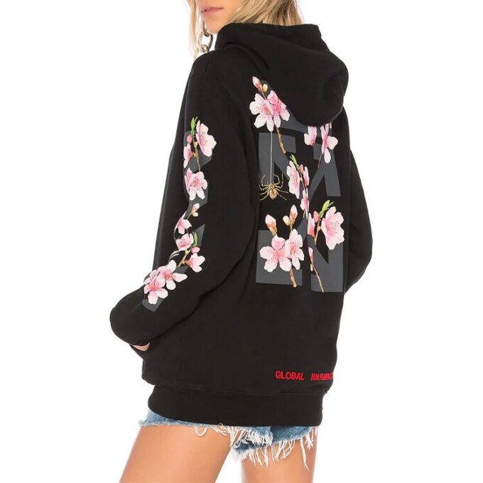 Off-White Sakura Arrow Printing Negro