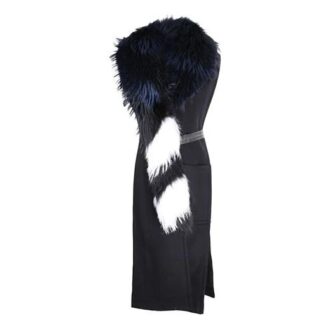 Off-White Sin mangas Talla grande Versión de corte ajustado Negro