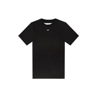 Off-White SS19 Camiseta de manga corta con estampado de bocetos de flores y flechas