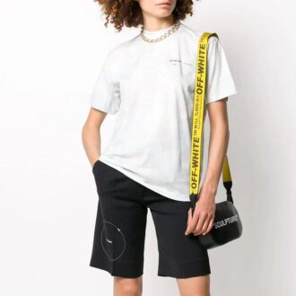 Off-White SS20 Blanco con estampado de rompecabezas tie-dye