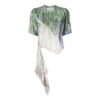 Off-White SS20 Estampado abstracto con bajo asimétrico