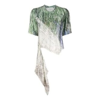 Off-White SS20 Estampado abstracto con bajo asimétrico
