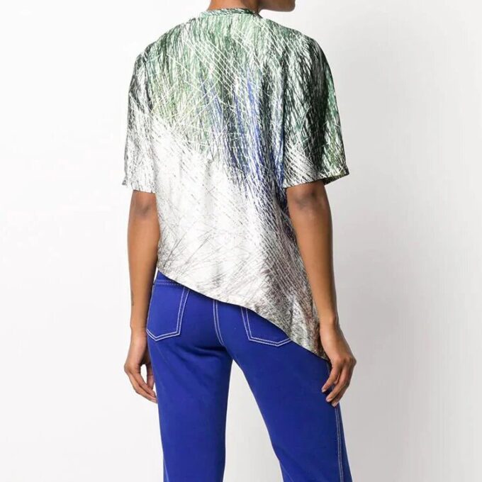 Off-White SS20 Estampado abstracto con bajo asimétrico