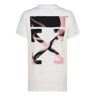 Off-White SS21 Back Arrow de algodón de pantalones cortos en blanco