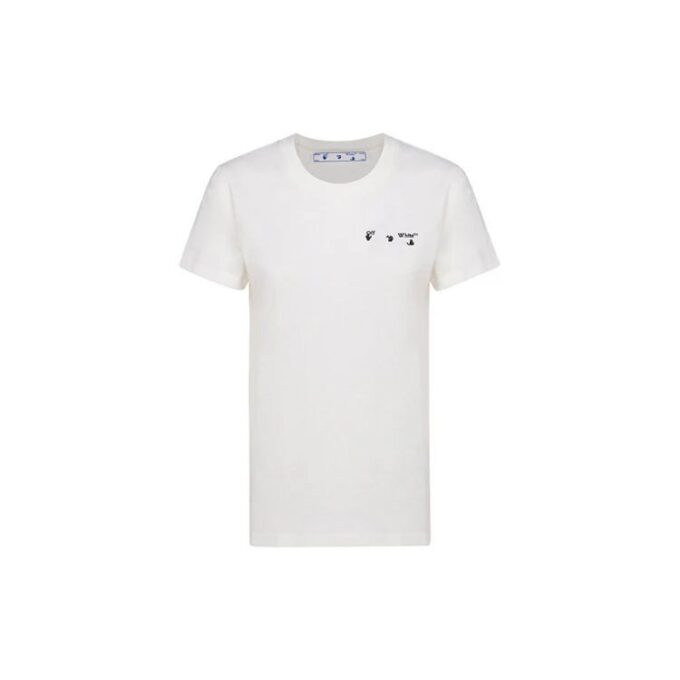 Off-White SS21 Back Arrow de algodón de pantalones cortos en blanco