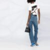 Off-White SS21 Back Arrow de algodón de pantalones cortos en blanco