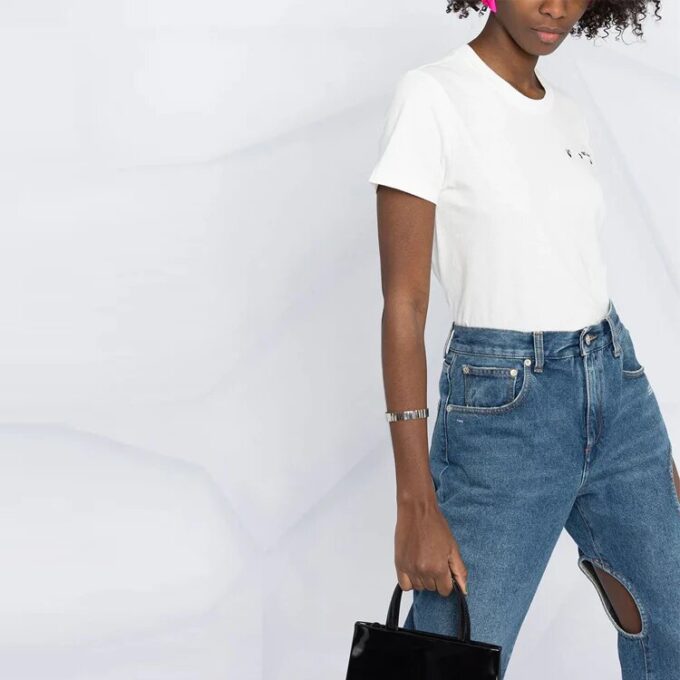 Off-White SS21 Back Arrow de algodón de pantalones cortos en blanco