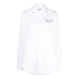 Off-White SS21 Camisa de manga larga Blanca