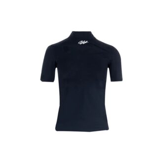 Off-White SS21 Camiseta con logo estampado, pantalones cortos, corte ajustado, color negro