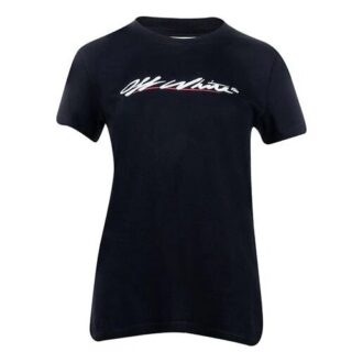 Off-White SS21 Camiseta de Pantalones Cortos con estampado de logotipo, versión estándar, negro