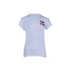 Off-White SS21 Camiseta de Pantalones Cortos con logotipo de flecha degradada, versión blanca