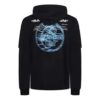 Off-White Sudadera con capucha para hombre de algodón estampado en negro