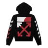 Off-White Sudadera estampada de corte holgado para hombre, color negro