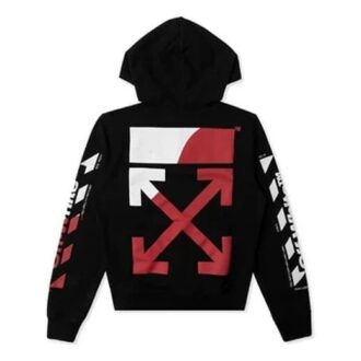 Off-White Sudadera estampada de corte holgado para hombre, color negro Off-White Sudadera estampada de corte holgado para hombre, color negro