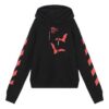 Off-White Sudadera estampada para hombre, negra