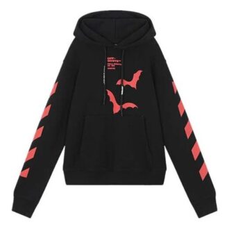 Off-White Sudadera estampada para hombre, negra Off-White Sudadera estampada para hombre, negra