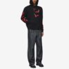 Off-White Sudadera estampada para hombre, negra