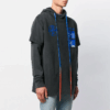Off-White Sudadera estampada para hombre, negra