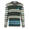 Off-White Suéter holgado estampado para hombre, gris