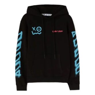 Off-White x Andr / Estampado de caras sonrientes, unisex, negro Off-White x Andr / Estampado de caras sonrientes, unisex, negro