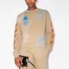Off-White x Browns 50 Crossover SS21 Micro Mark Cuello redondo Versión estándar Caqui