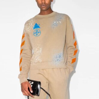 Off-White x Browns 50 Crossover SS21 Micro Mark Cuello redondo Versión estándar Caqui Off-White x Browns 50 Crossover SS21 Micro Mark Cuello redondo Versión estándar Caqui