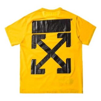 Off-White x Champion Camiseta Champion para hombre Virgil Abloh Amarilla
