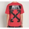 Off-White x Champion Camiseta Champion para hombre Virgil Abloh, color rojo
