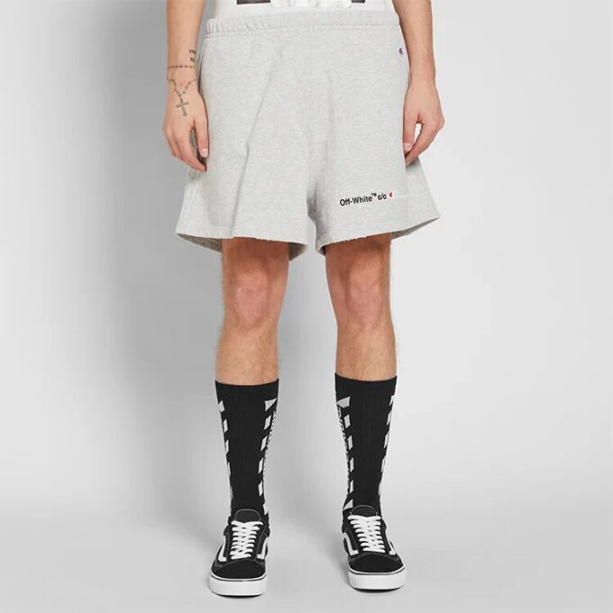 Off-White x Champion para hombre, gris claro