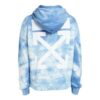 Off-White x END.CHEMICAL WASH Jersey de hombre de corte normal con diseño de Arrows en la espalda y efecto tie-dye