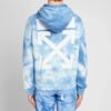 Off-White x END.CHEMICAL WASH Jersey de hombre de corte normal con diseño de Arrows en la espalda y efecto tie-dye