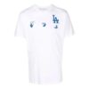 Off-White x New Era x MLB Crossover SS22 Camiseta de manga corta con estampado del logotipo de los LA Dodgers, versión estándar, blanco