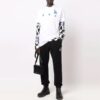 Off-White x New Era x MLB Crossover SS22 Camiseta de manga corta con estampado del logotipo de los LA Dodgers, versión estándar, blanco