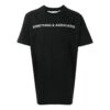 Off-White x Something & Associates Camiseta unisex de manga corta con estampado de letras, versión estándar, en negro