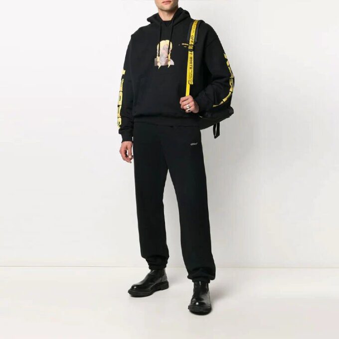 Off-White x Theophilus London Crossover Bebey Printing Casual Cozy Negro