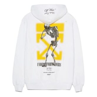 Off-White x UNDERCOVER Crossover con estampado de logotipo a doble cara, blanco