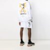 Off-White x UNDERCOVER Crossover con estampado de logotipo a doble cara, blanco