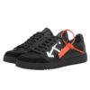 OFF- Zapatillas bajas de cuero de la temporada anterior «Negro»